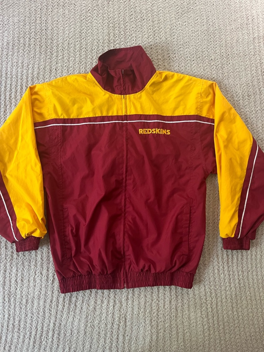 Reebok Kids Burgundy and Gold Redskins Windbreaker Jacket